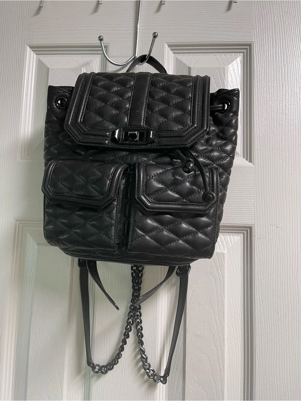Rebecca Minkoff Leather and Chains Backpack